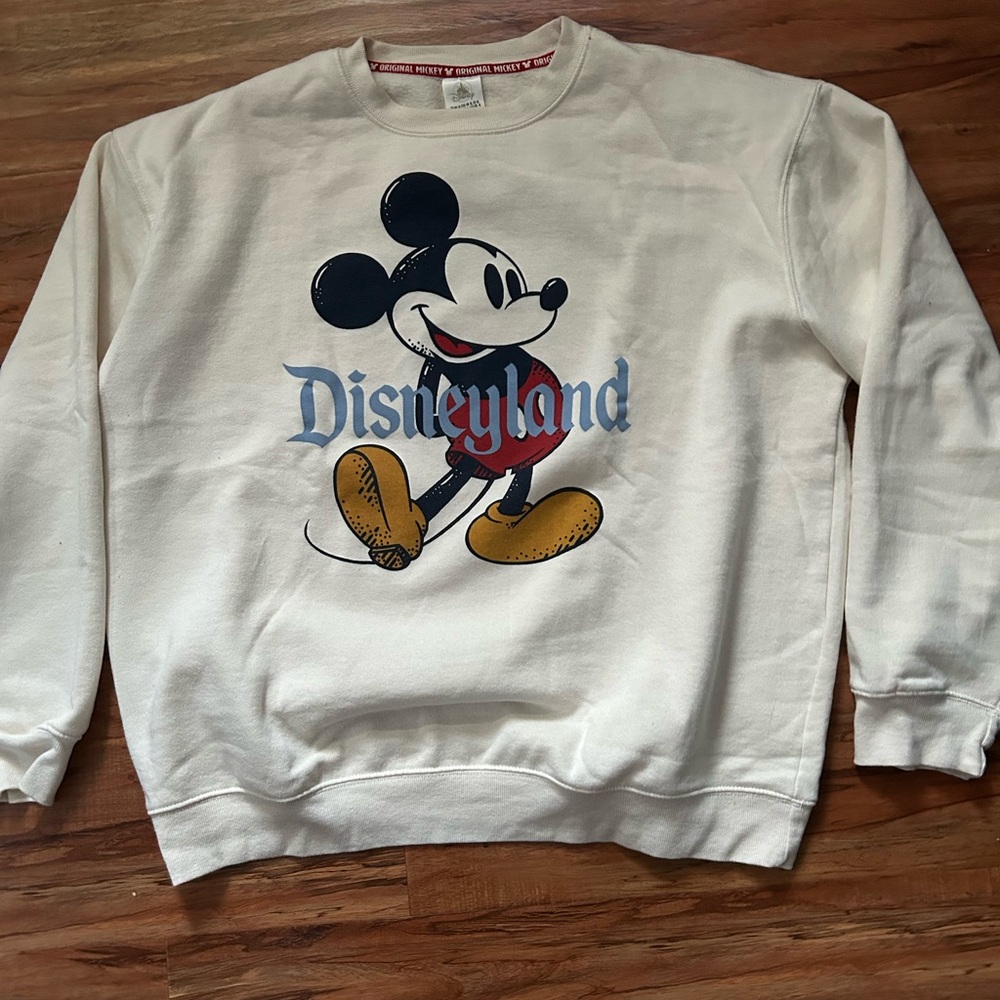 Disney White Sweatshirt Mickey Mouse